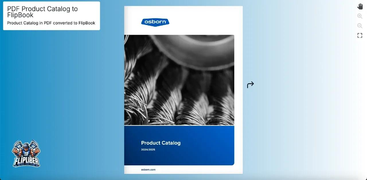 Product Catalog Flipbook Example