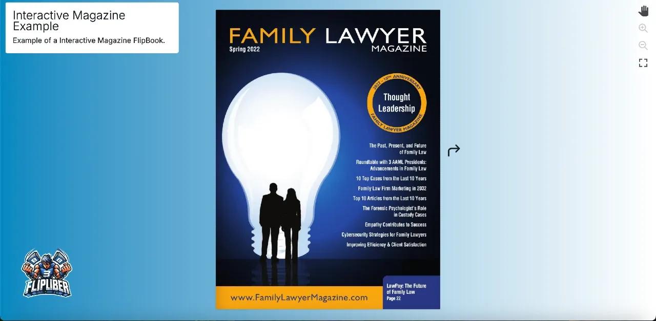 Interactive Magazine Flipbook Example